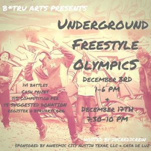 The Underground Freestyle Olympics: An Awesmic Blueprint The Underground Freestyle Olympics: An Awesmic Blueprint